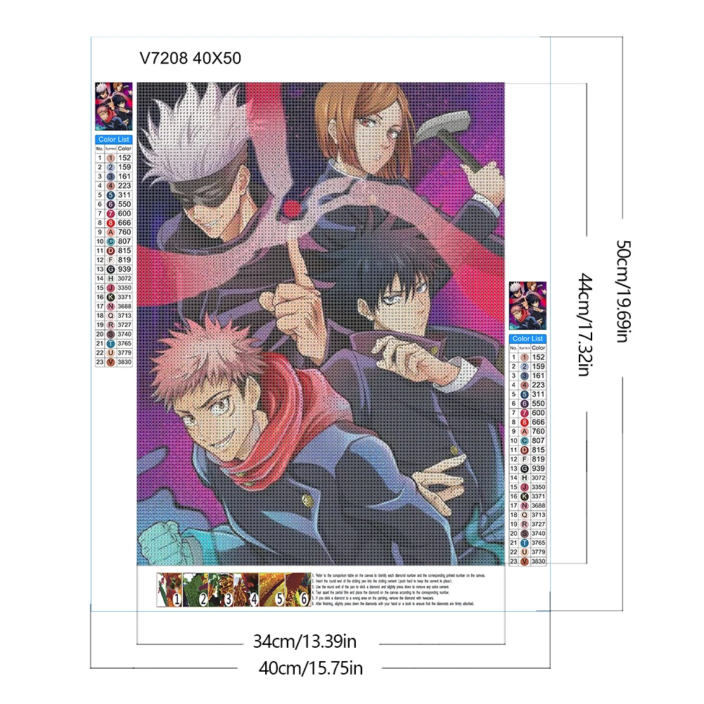 Diamond Painting - Full Round Drill - Gojo Satoru(Canvas|40*50cm)