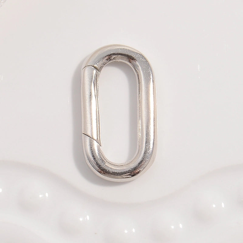 1 Piece 925 Sterling Silver 22K Gold Plated Rhodium Plated Silver Plated Round Star Oval Jewelry Buckle Jewelry Accessories