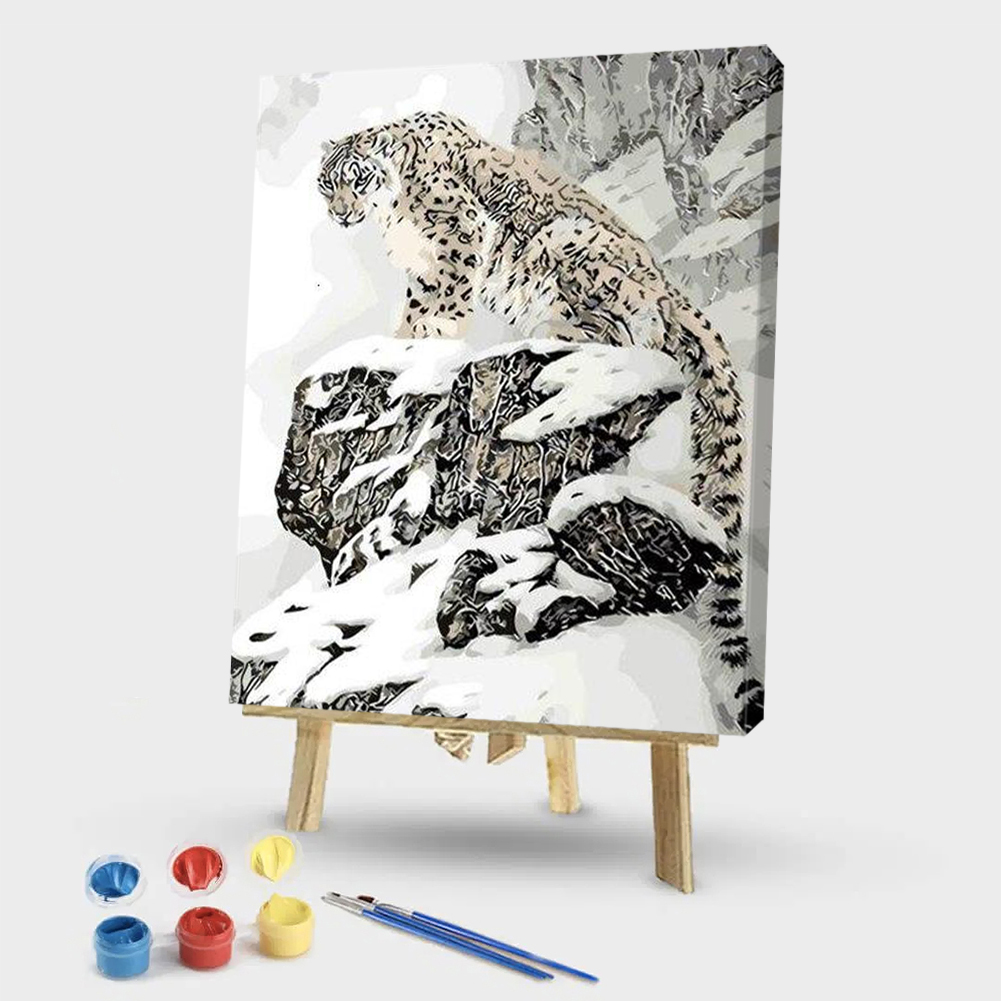 

40*50CM - Paint By Numbers - Snow Leopard, 501 Original