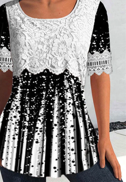 Women Half Sleeve V-neck Solid Color Dress