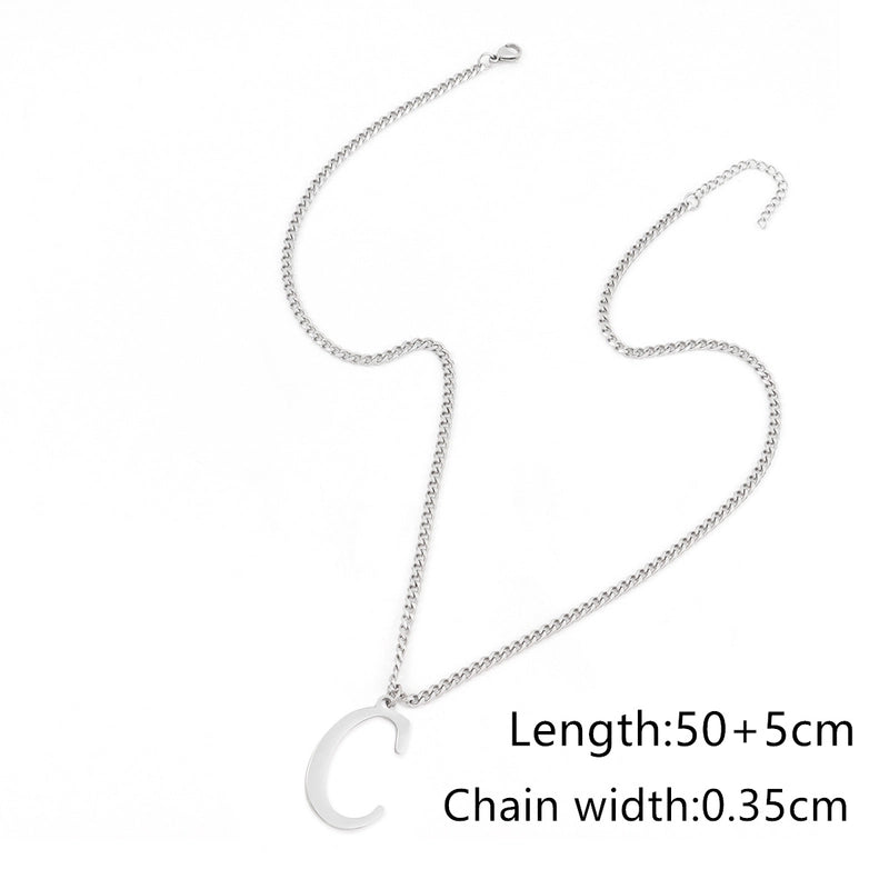 Retro Minimalist Classic Style Letter 201 Stainless Steel 304 Stainless Steel Men’s Pendant Necklace