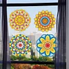 6 PCS Gem Art DIY Craft Kits Mandala Diamond Painting Window Stickers Kit