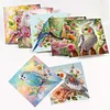 (US Only)8PCS Bird Flower DIY Diamond Art Greeting Cards Congratulations Cards & Gifts