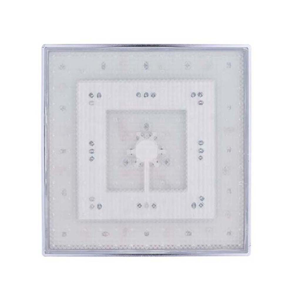 

8 inch 3 Color Changing Square LED Rainfall Shower Head Bathroom Accessory, 501 Original