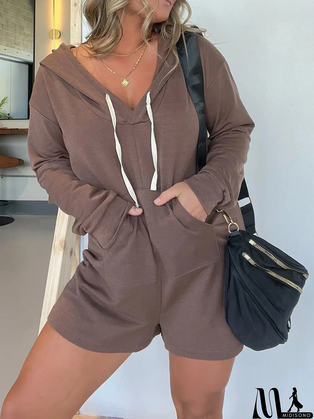 MidiSono - 2023 Women's Hoodie Sweatshirt Romper