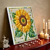 Framed Diamond Painting - Special Shaped - Sunflower(25x25cm)