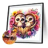Diamond Painting -DIY Full Round Drill Valentine's Day Owl