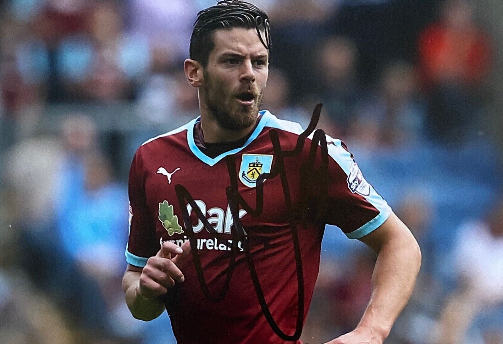 Lukas Jutkiewicz Genuine Hand Signed 6X4 Photo Poster painting - Burnley