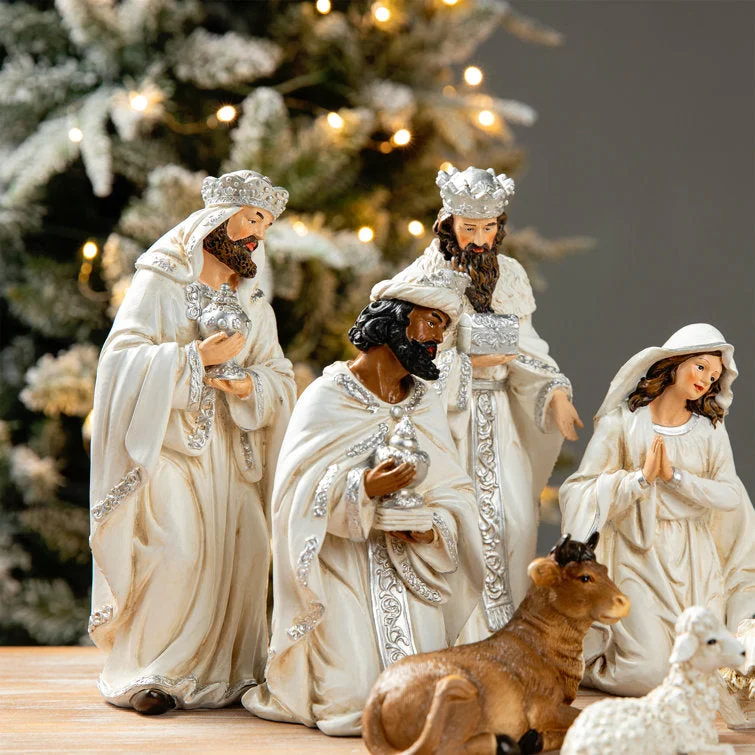 12 Pieces Nativity Figurine Set
