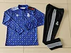 2024/2025 Real Madrid Royal Purple joint model Half-Pull Training Suit Football Shirt 1:1 Thai Quality Set