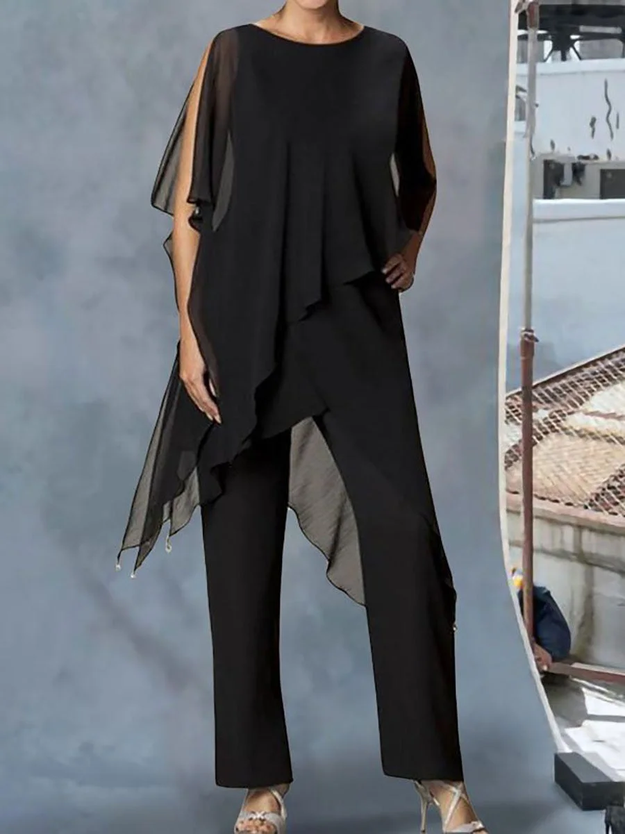 Elegant and Irregular Two-Piece Set