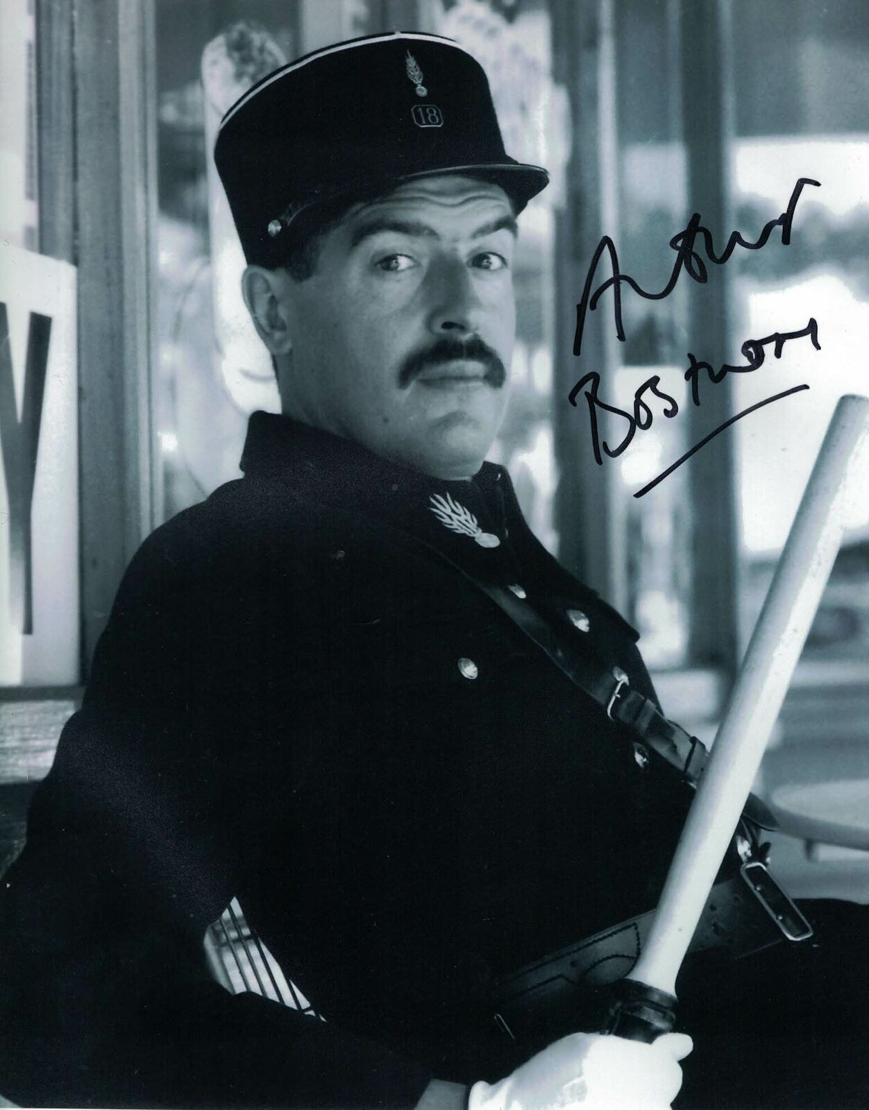 ARTHUR BOSTROM - Officer Crabtree in Allo, Allo - hand signed 10 x 8 Photo Poster painting