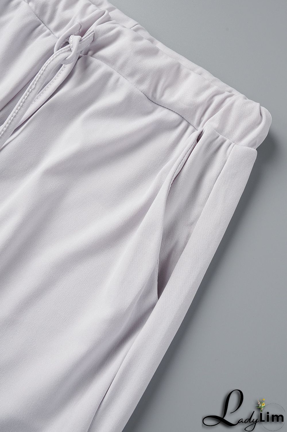 Grey Casual Letter Print Basic O Neck Short Sleeve Two Pieces