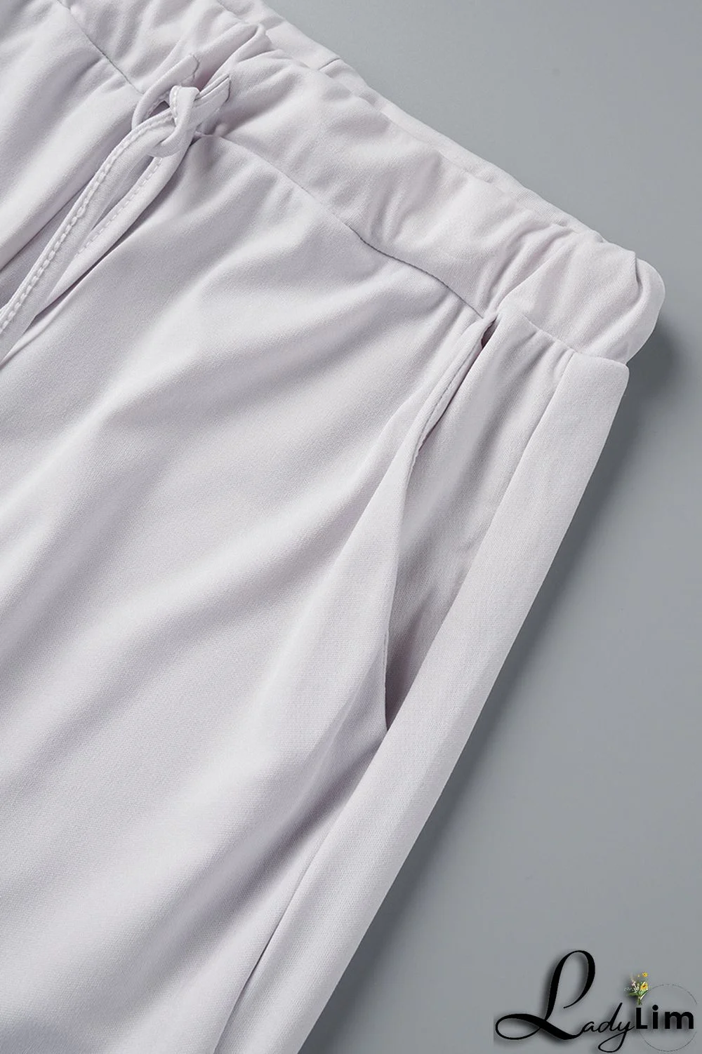 Grey Casual Letter Print Basic O Neck Short Sleeve Two Pieces