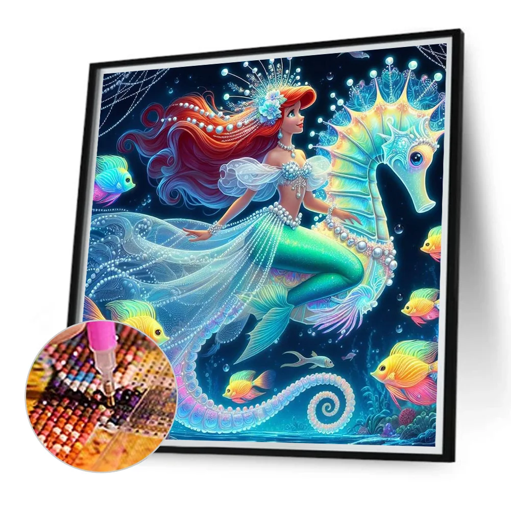 Diamond Painting - Full Round Drill - Princess Ariel(Canvas|40*40cm)