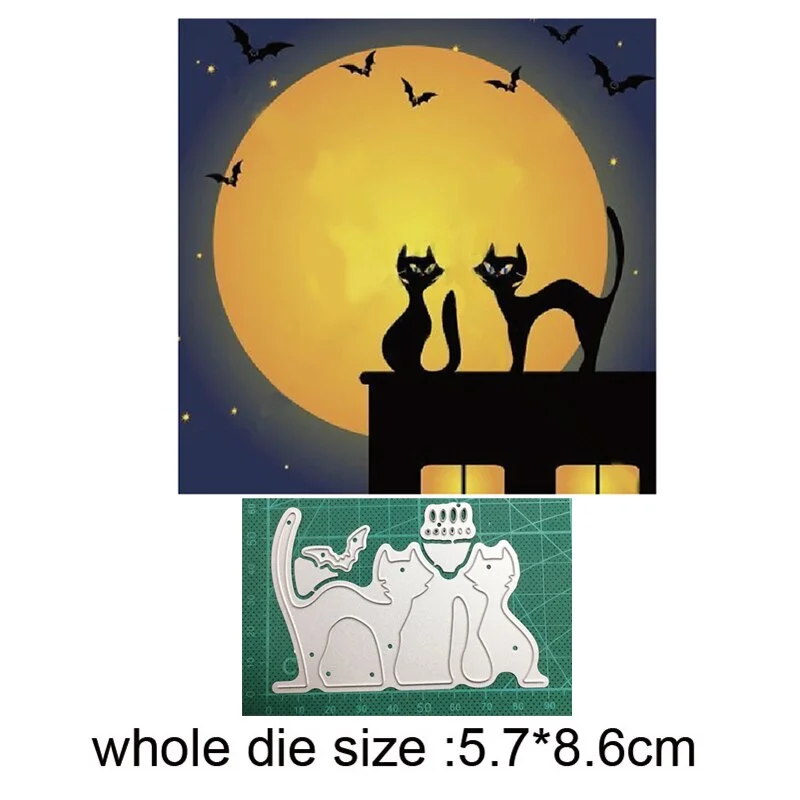 Craft Dies Metal Cutting Dies Cut Die Cat Catching Butterfly Scrapbooking Die Craft Paper Knife Mould Blade Punch Steencils Dies