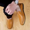 Men's Large Size Casual Leather Driving Shoes