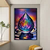 Water Drop Flowers-11CT Stamped Cross Stitch 40*60cm (Big Size)
