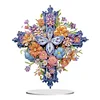 Diamond Painting Acrylic Flower Cross Diamond Painting Ornament Kits