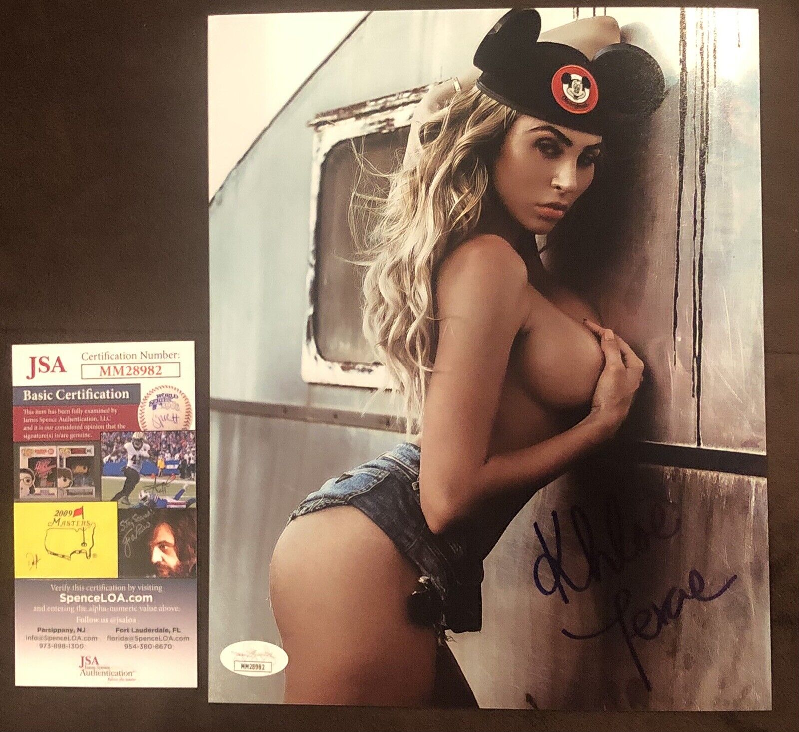 Khloe Terae Signed 8x10 Photo Poster painting ADULT STAR AUTOGRAPH Penthouse JSA Rare Mickey