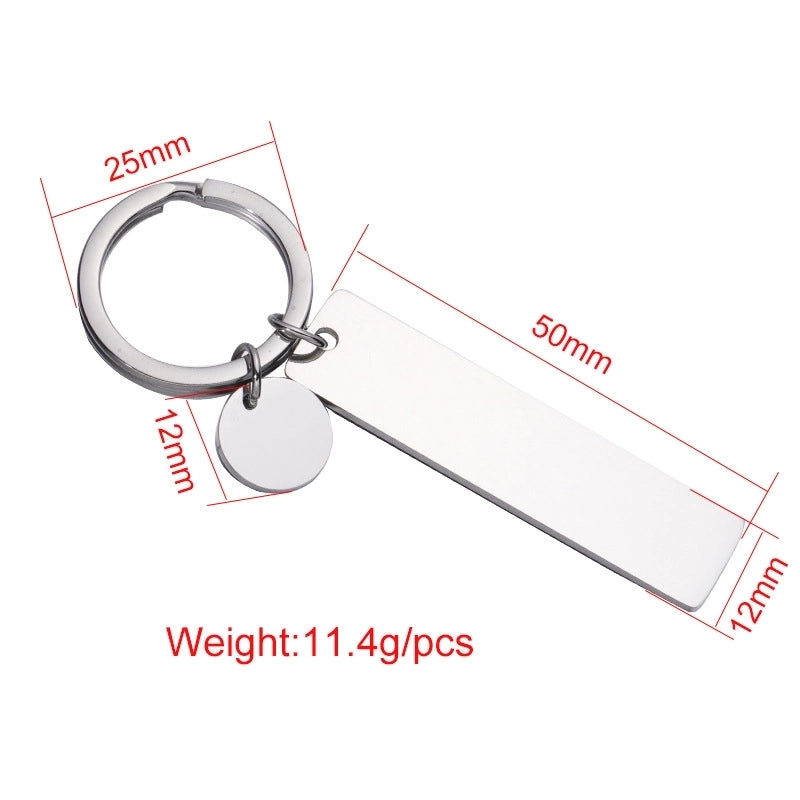 Modern Style Solid Color Stainless Steel Plating None Women’s Bag Pendant Keychain