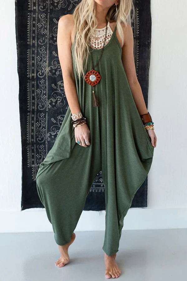 The Perfect Soft Knit Harem Loose Jumpsuit
