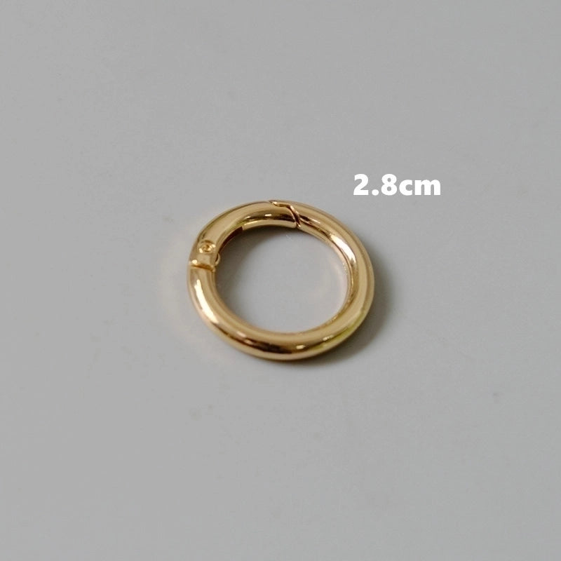 3 Pieces All Seasons Resin Solid Color Ring Handle Bag Chain