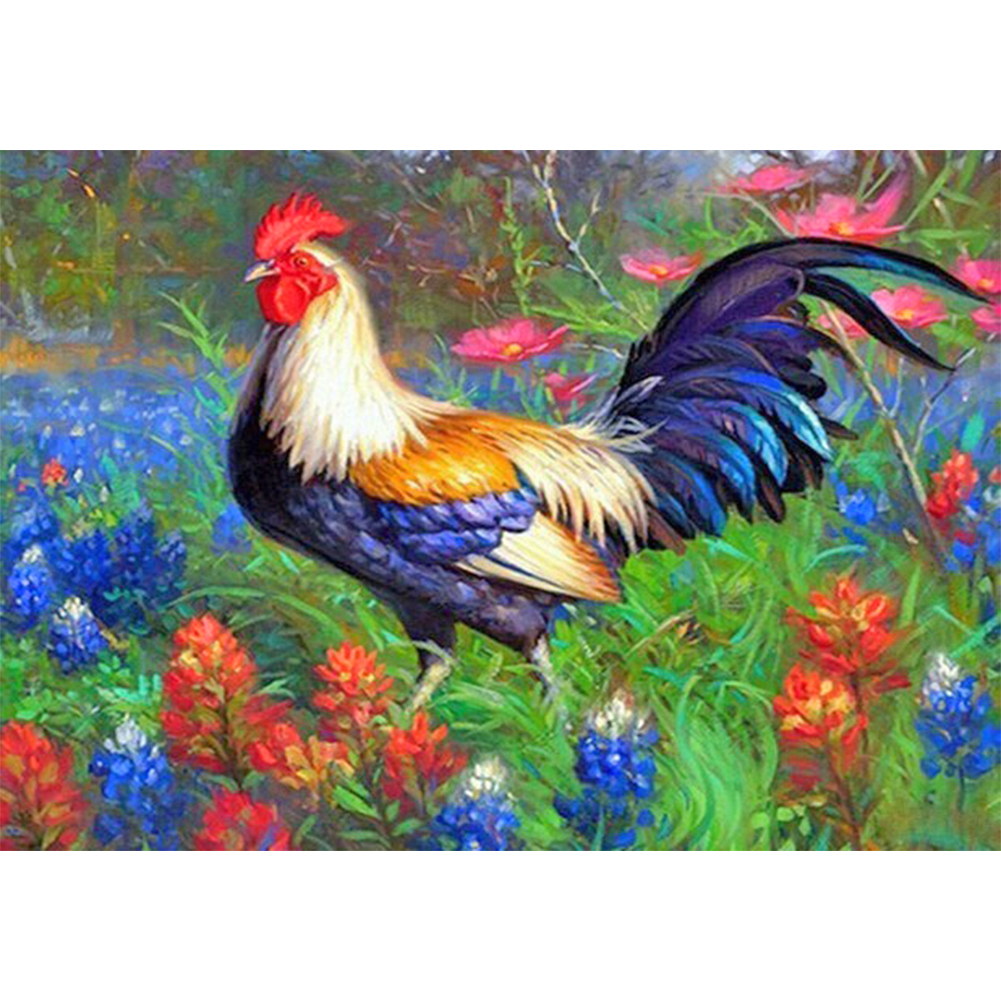 

Rooster - Round Drill Diamond Painting - 40*30CM, 501 Original