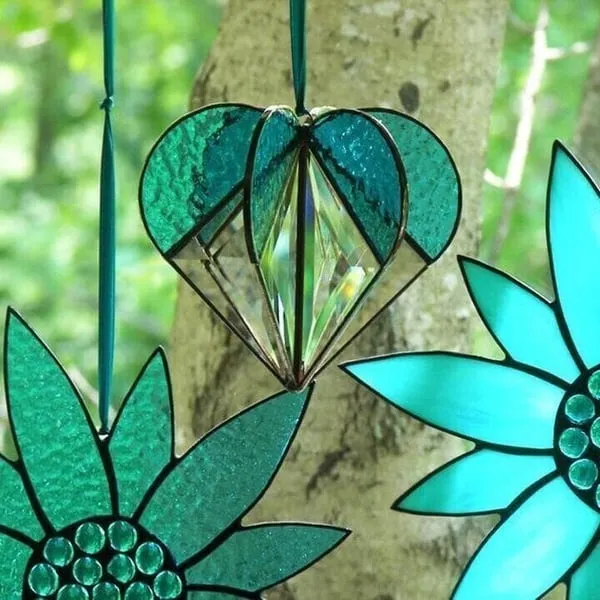 Early Valentine's Day sale-Stained Heart-shaped Suncatcher