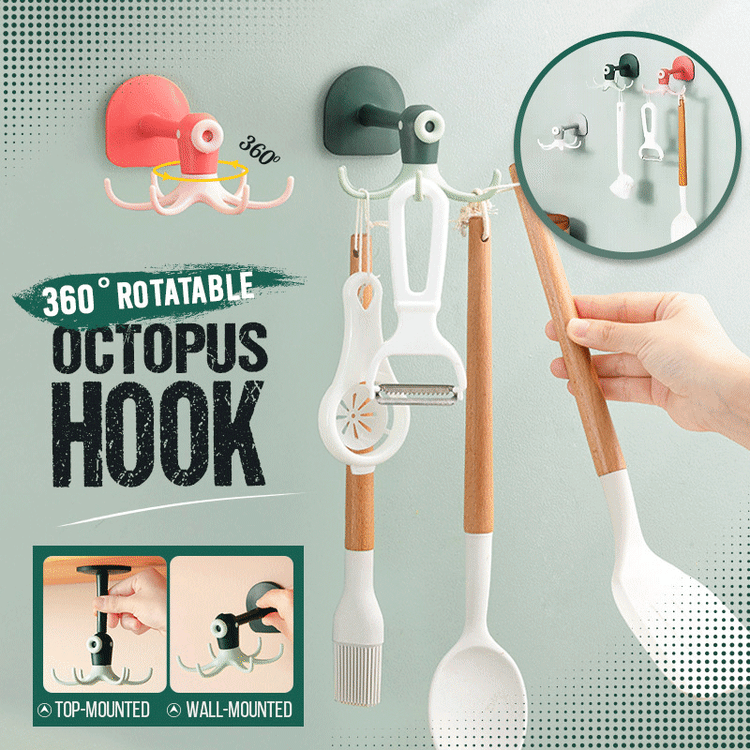 High quality, can bear 10kg💥360° Rotatable Octopus Hook