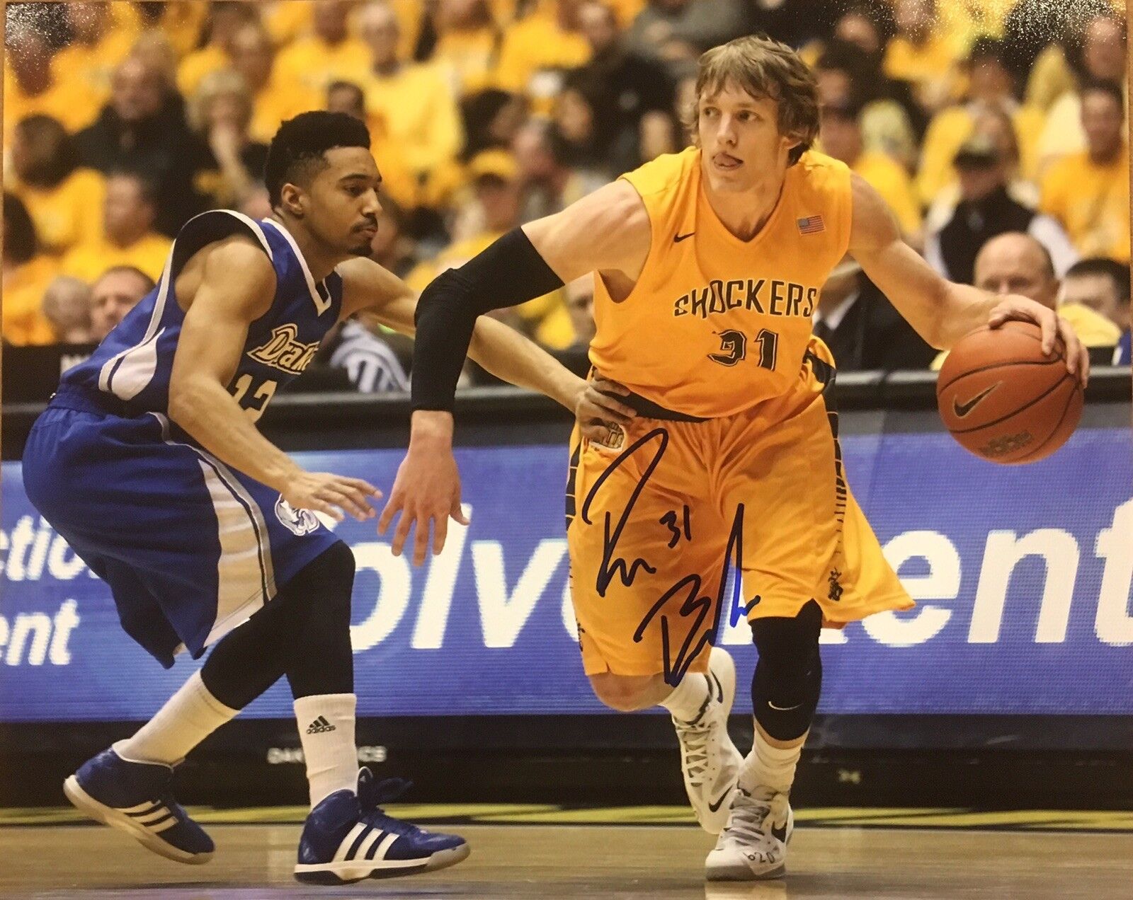 PROOF! RON BAKER Signed Autographed 8x10 Photo Poster painting Wichita State Shockers Knicks