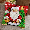 Santa Xmas Tree-DIY Latch Hook Rug Pillowcase Kits 43*43cm