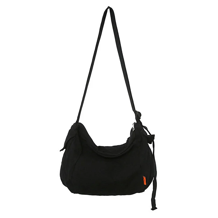 Canvas Women Crossbody Bag Large Capacity Shoulder Bag Simple Portable for Work-Annaletters