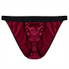 Solid Color Silk High Cut Thong