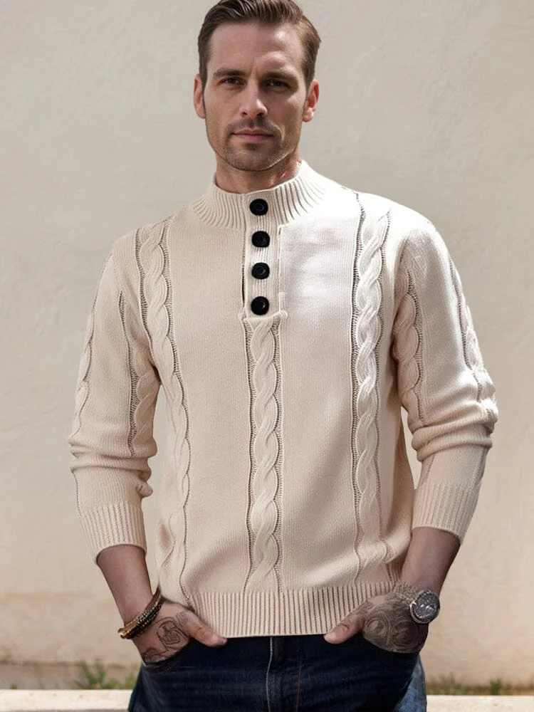 Casual Cable Knit Sweater QueenFunky
