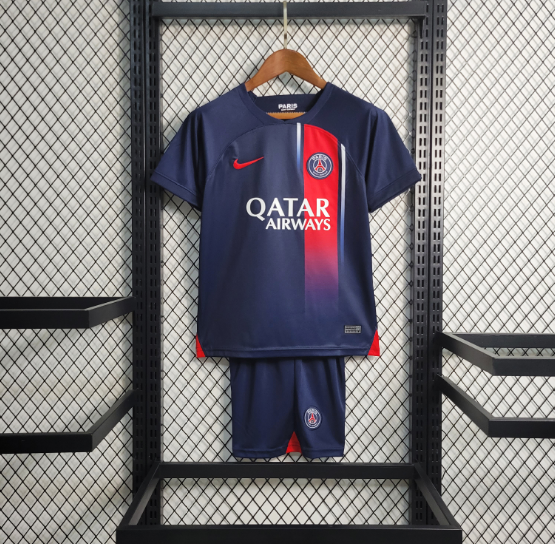 2023-2024 PSG Paris Saint Germain Home football jersey kids kit