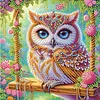 Diamond Painting-DIY Crystal Rhinestone Garden Owl