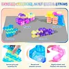 40 PCS Sensory Soft Building Blocks for Toddlers, Montessori Squishy Stacking Toy Set for Kids, Squeezable & Stretchable Early Learning Construction Playset, Multicolor Puzzle Blocks for Creative Play