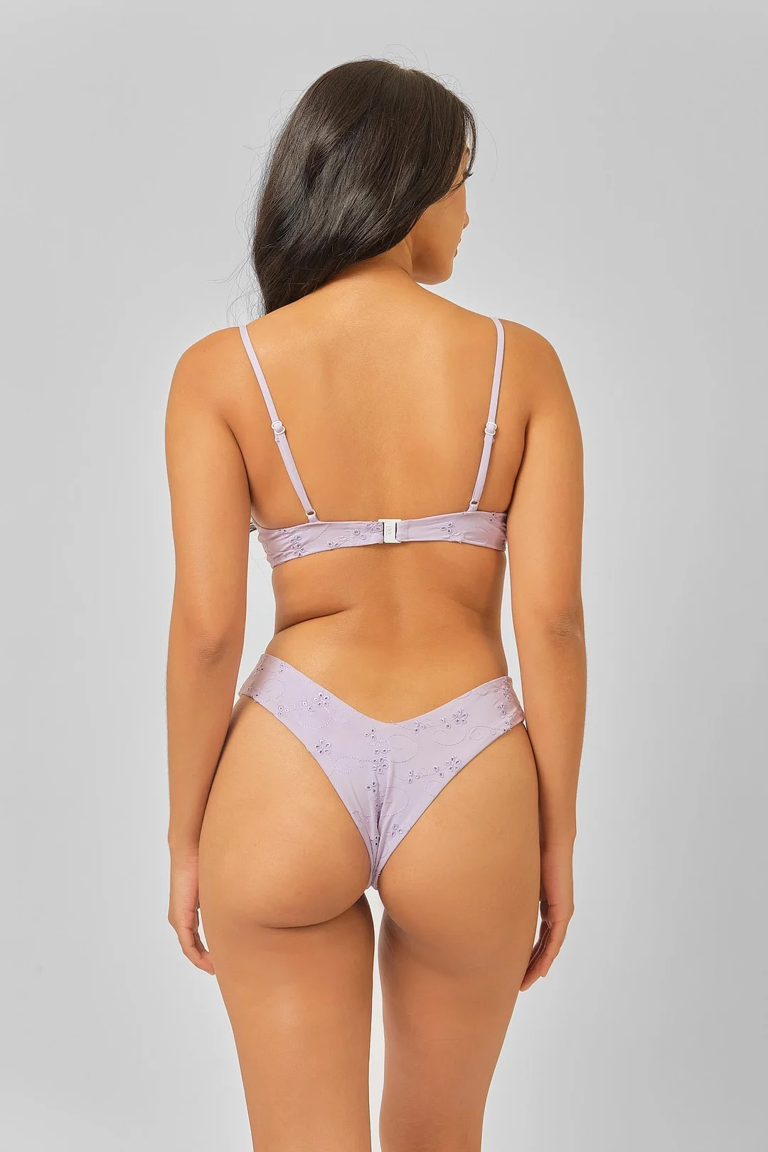 Stassy Cheeky Bottoms / Lavender Eyelet FINAL SALE