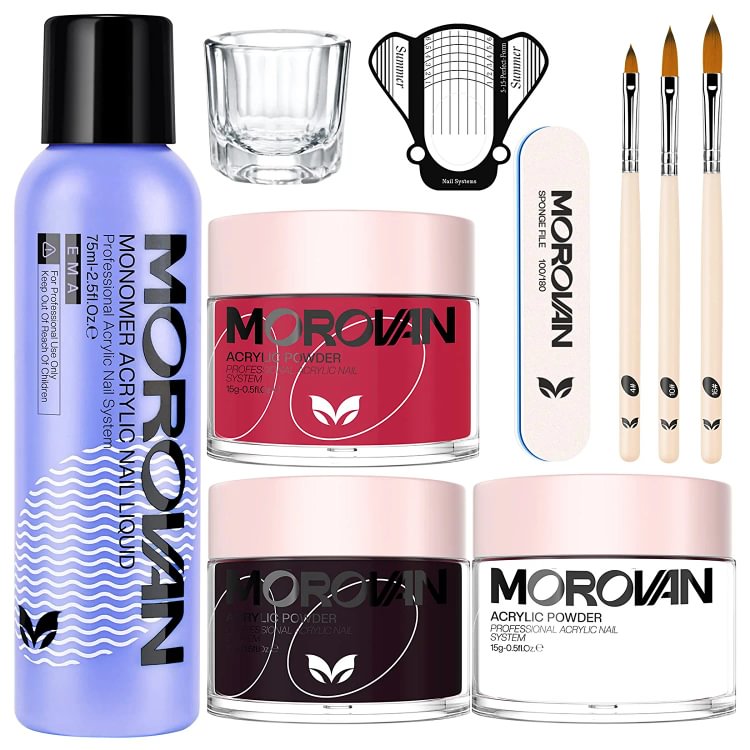 Morovan 3 Colors Acrylic Nail Kit S31