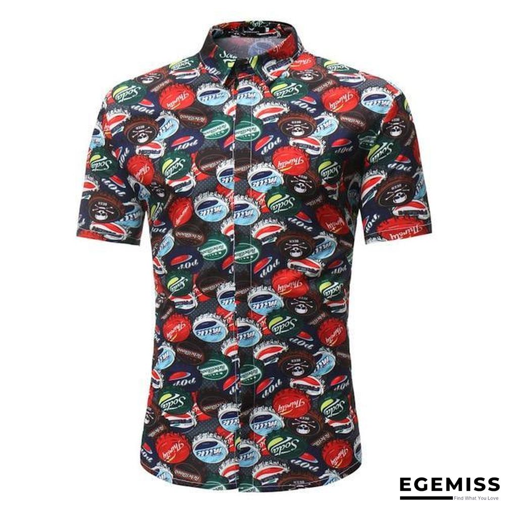 Men Fashion Style Short Sleeve Hawaiian Shirt | EGEMISS