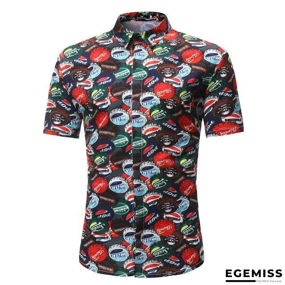 Men Fashion Style Short Sleeve Hawaiian Shirt | EGEMISS