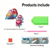 (US Local)Flower Parrot  Diamond Painting Door Corner Sign DIY Door Frame Decor