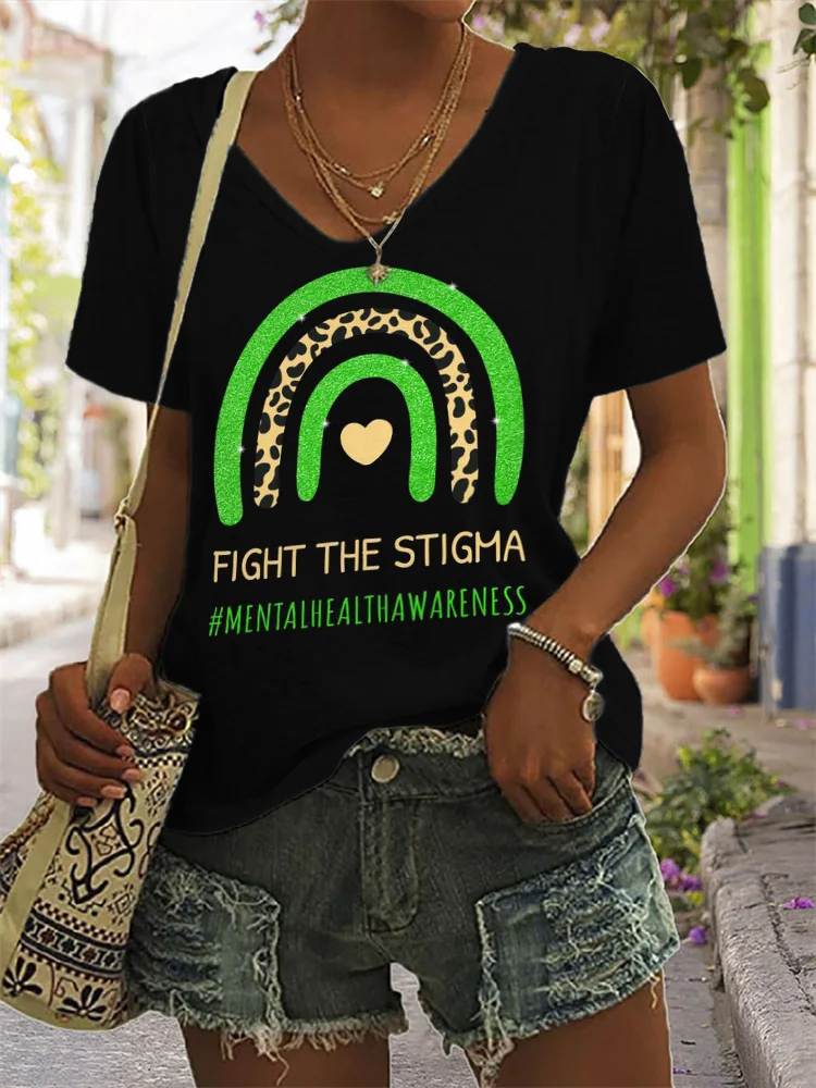 Mental Health Awareness Fight The Stigma T Shirt