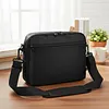 For 9.5-10.5 Inch DVD Players Double Zippered Storage Case with 2 Pockets Nylon Crossbody Protective Bag Adjustable Strap Shockproof Storage Organizer DVD Players Accessories