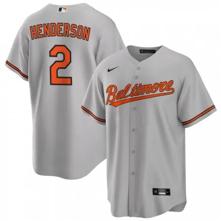 Youth Baltimore Orioles #2 Gunnar Henderson Grey Cool Base Stitched Jersey