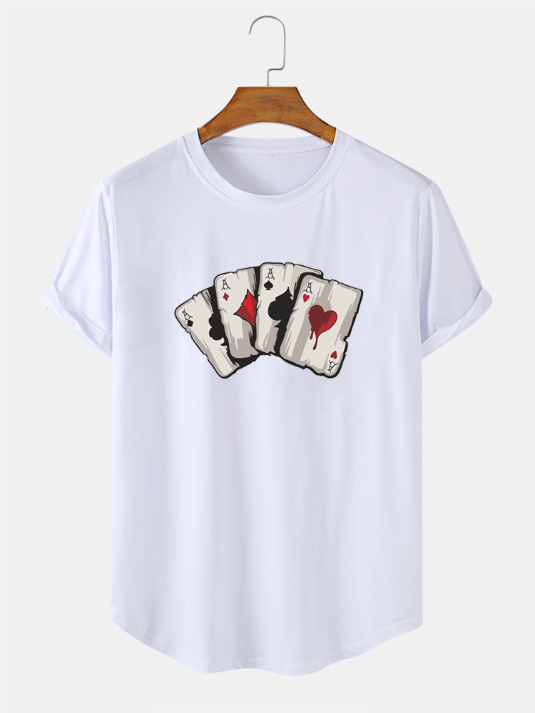 Poker A Print T-Shirt