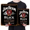 Jim Beam Black Whiskey - Metal Tin Signs(8*12Inch/12*16Inch) - Bar