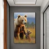 (50*70cm)Bears - Full Round Drill Diamond Painting