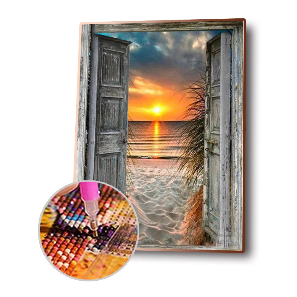 Diamond Painting - Full Round Drill - Sunrise Outside